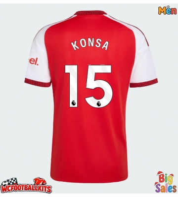 Arsenal Ezri Konsa #15 Replica Home Stadium Shirt 2026-27 Short Sleeve